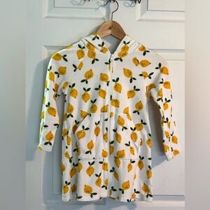 Hanna Andersson Kids Terry Zip Up Hoodie Cover-Up, size 6-7 (120 cm)